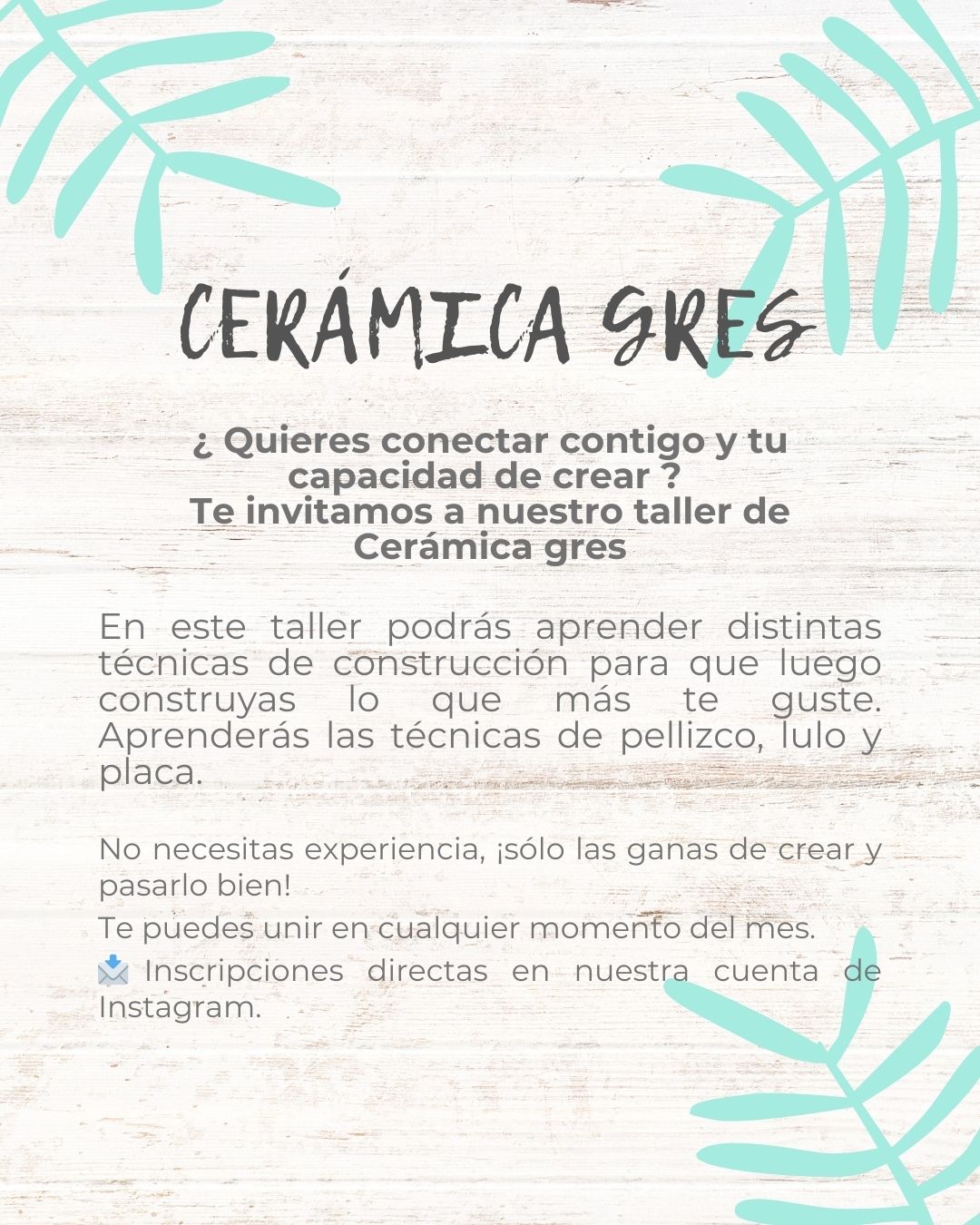 Taller de Cerámica Gres