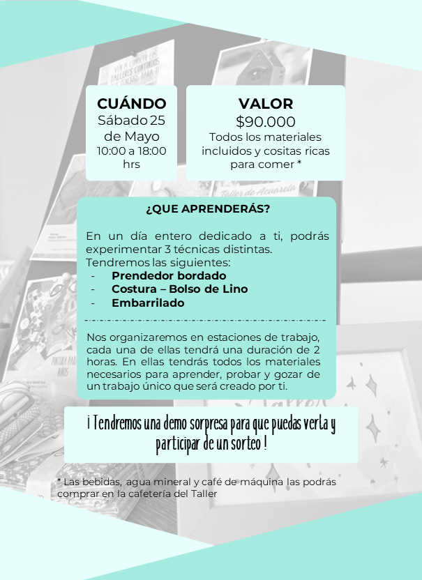 Super Taller Pensado en Ti